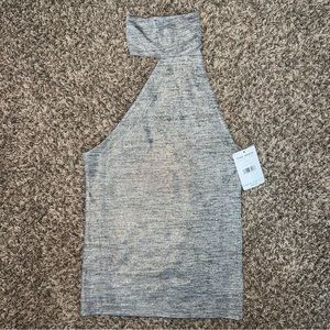 Free People Silver Halter Shirt